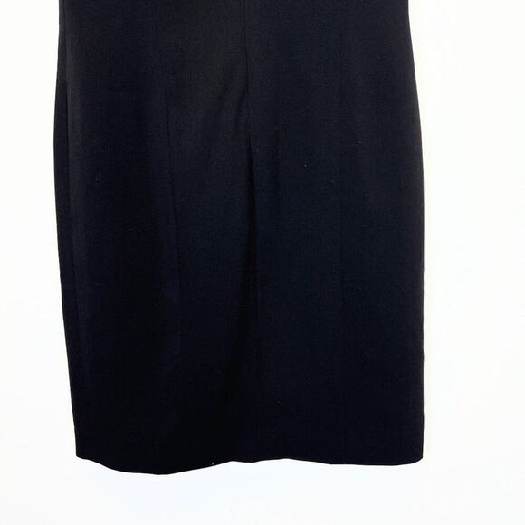NWT T Tahari Pleated Sleeveless V Neck Sheath Dress  US 4 - Picture 8 of 12